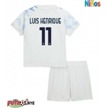 Camiseta Inter Milan Luis Henrique #11 Visitante Equipación para niños 2025-26 manga corta (+ pantalones cortos)